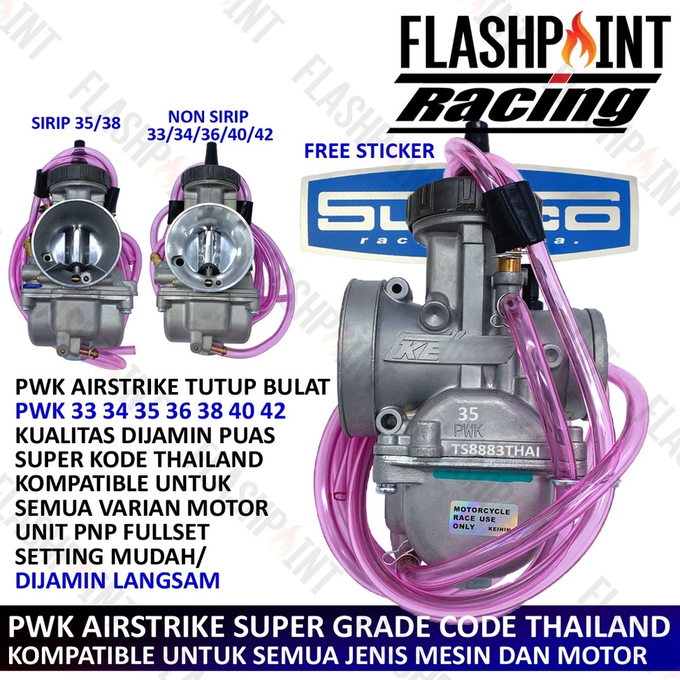 TREND TERBARU (BISA COD) KARBURATOR SUDCO KEIHIN AIRSTRIKE PWK 24 26 28 30 33 34 35 36 38 40 42 AIR 