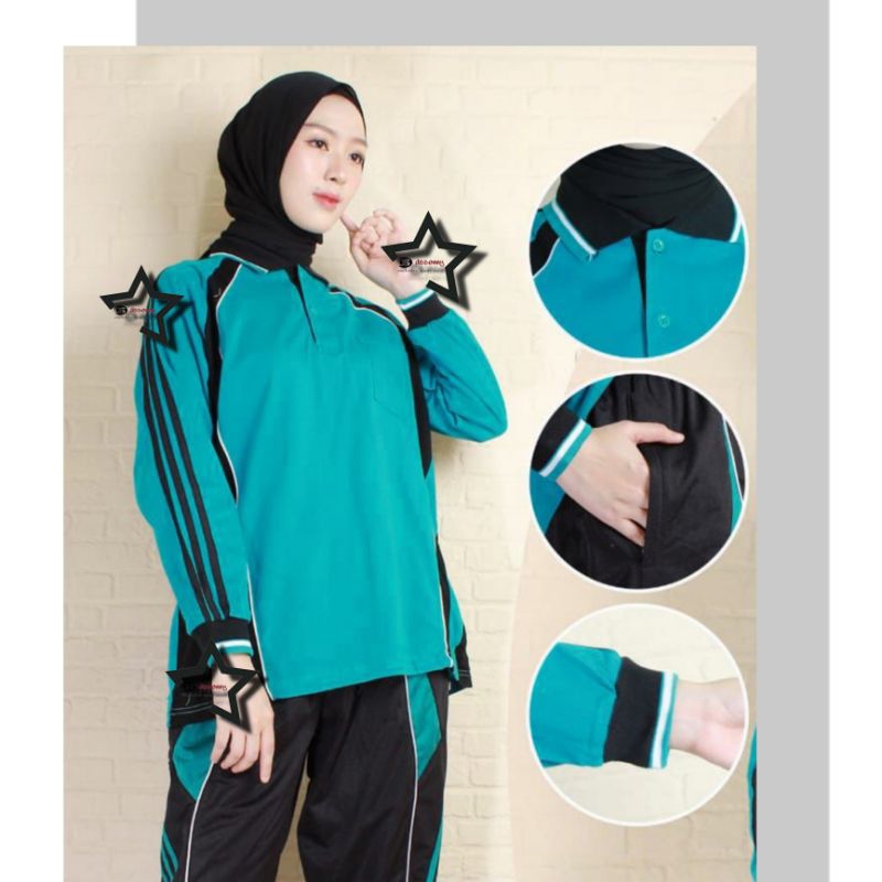 Kaos Seragam Olahraga Lengan Panjang