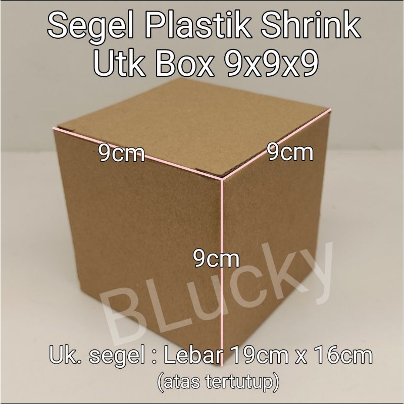 

50pcs Segel Plastik Shrink Lebar 19cmx16cm untuk Box 9x9x9