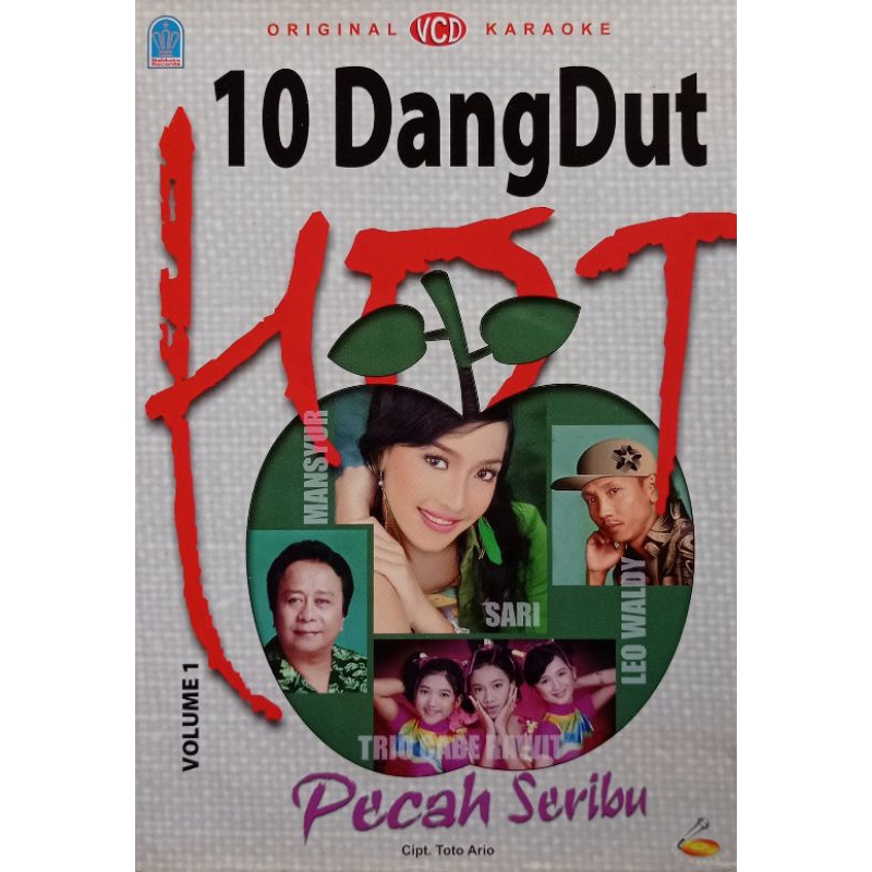 VCD ORIGINAL 10 DANGDUT HOT TRIO CABE RAWIT DKK