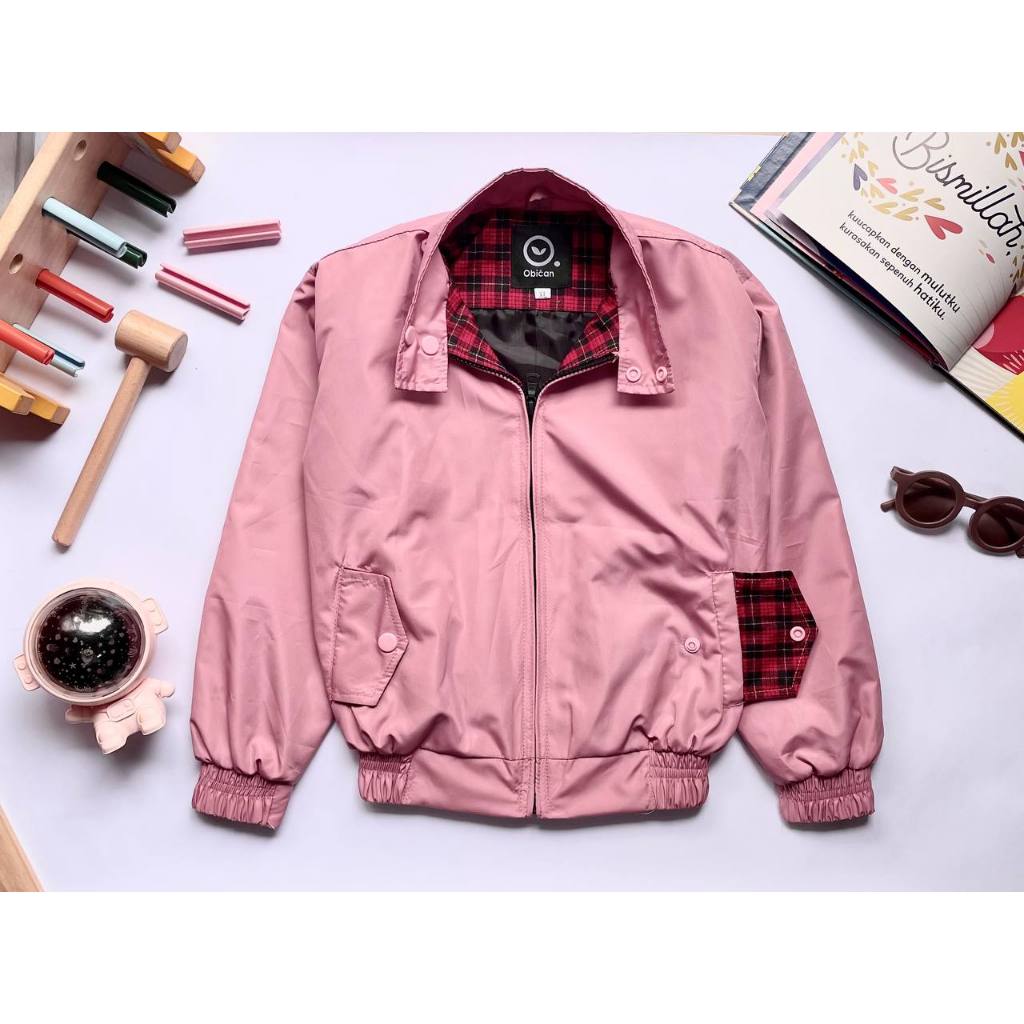 Jaket Anak Obican / Harrington Jacket for Kids-Pink