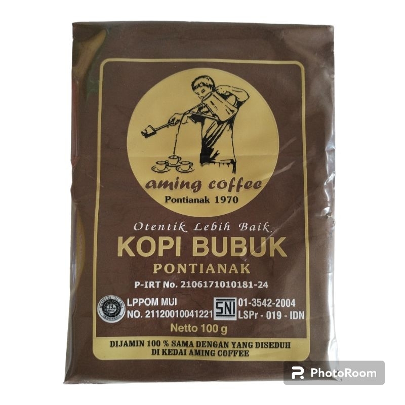 

Aming kopi bubuk 100 gram khas Pontianak