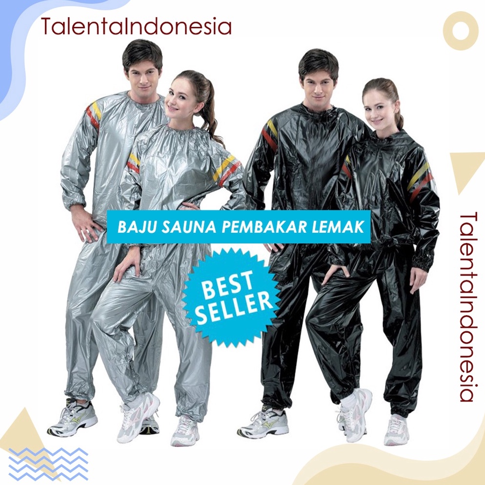 Harga TERMURAAH.. Sauna Suit Baju Olahraga Pembakar Lemak Jaket Olahraga Jumbo
