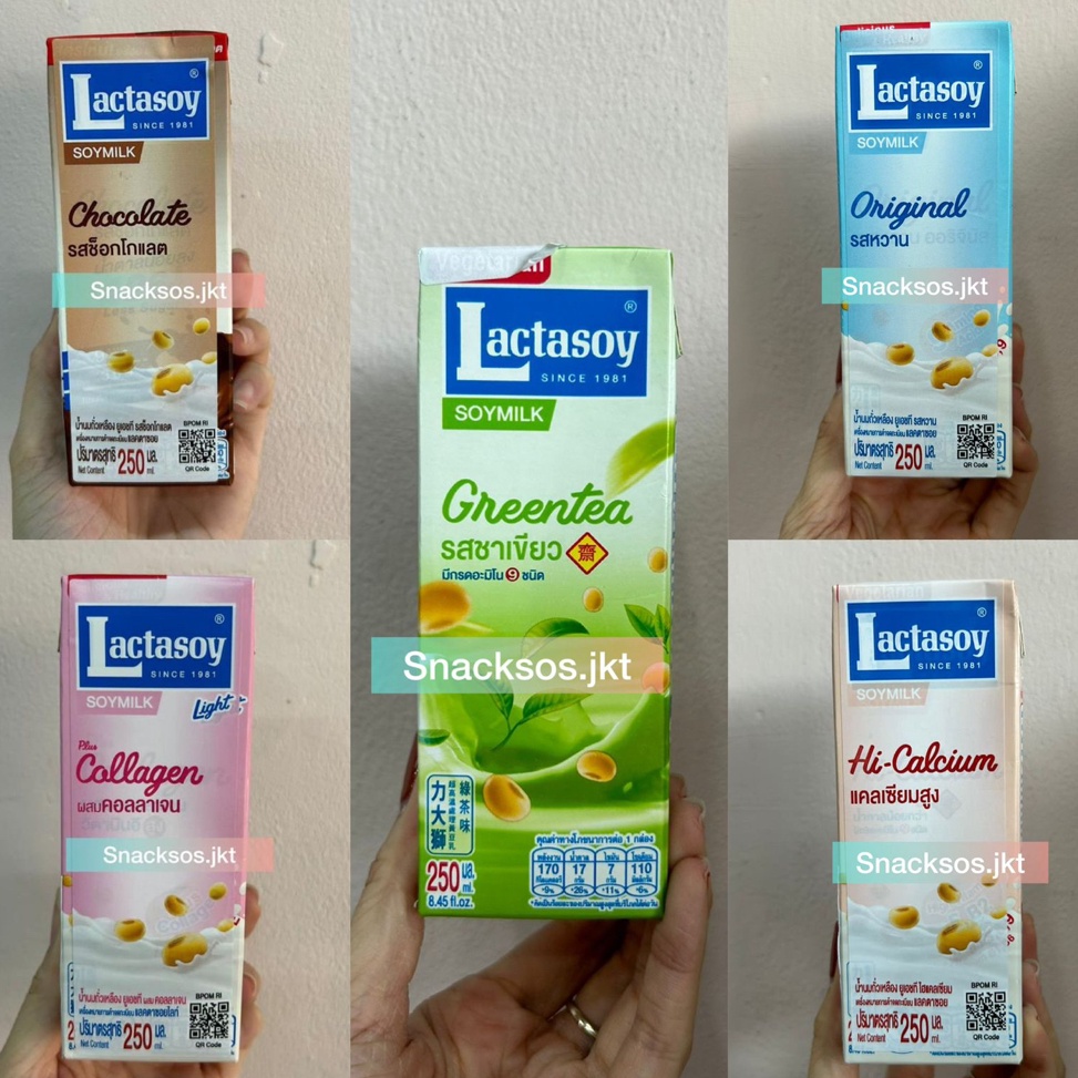 

[☁F73(] LACTASOY SOYA MILK SOY MILK SUSU KACANG ORIGINAL / CHOCOLATE / COLLAGEN / GREENTEA / HI CALCIUM Musim Promo