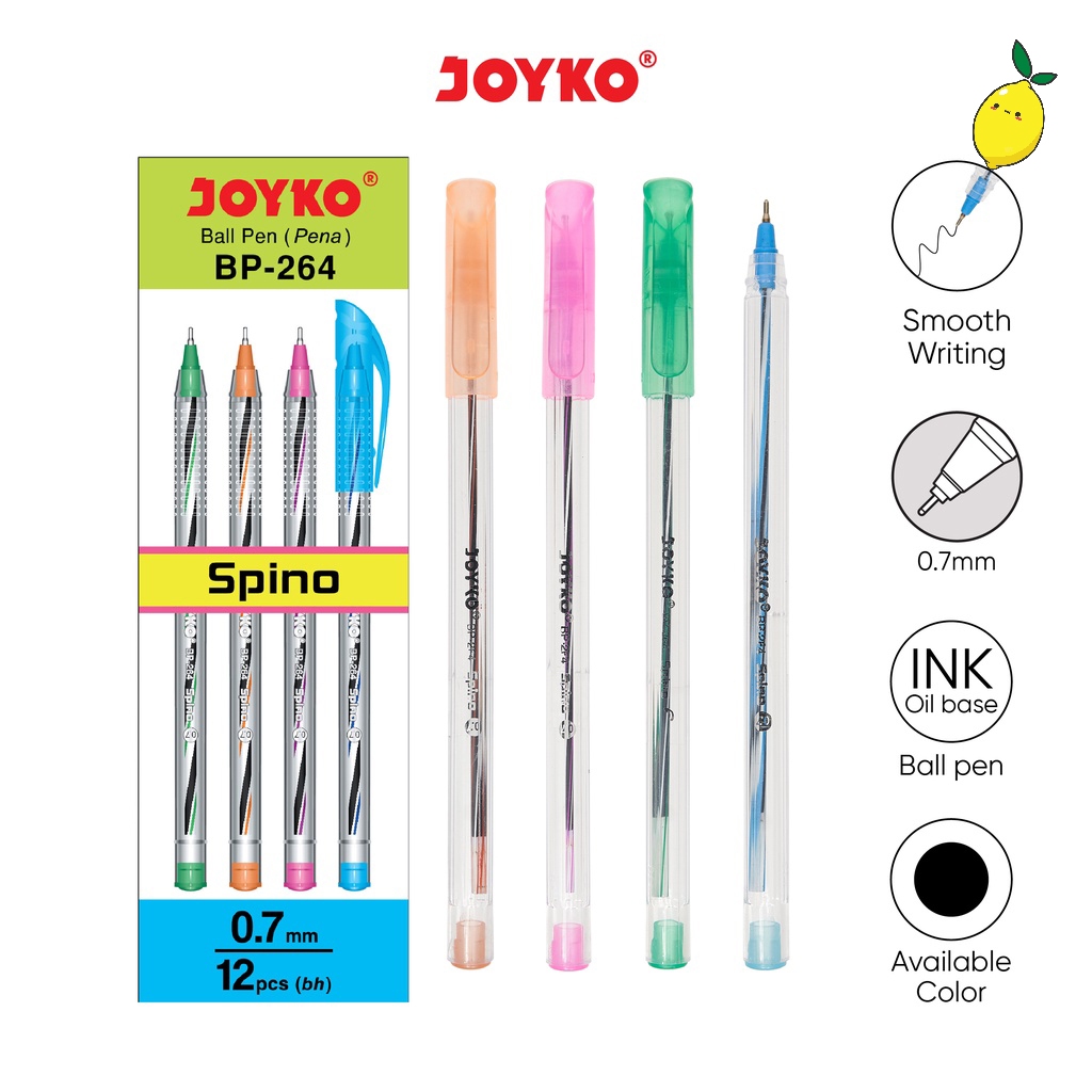 

Ballpoint / Ballpen BP-264 Spino Joyko 0.7 mm Satuan