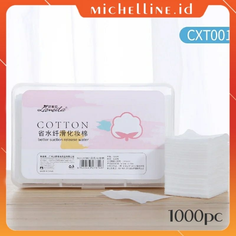 Lameila Makeup Cotton Pads Isi 1000pc