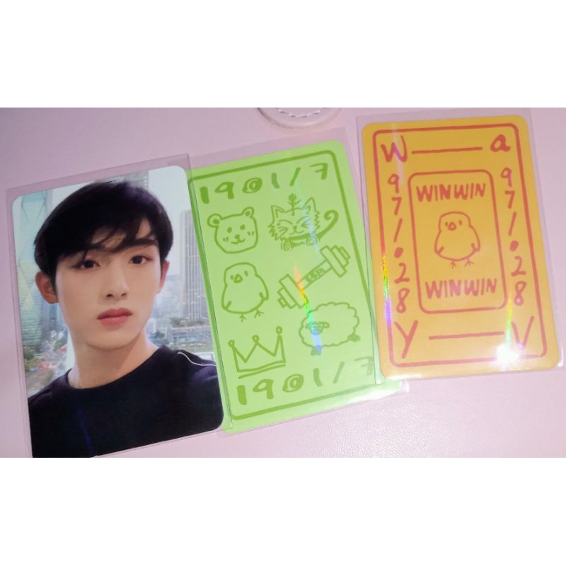 photocard official winwin lucky card anniversary 3rd wayv set