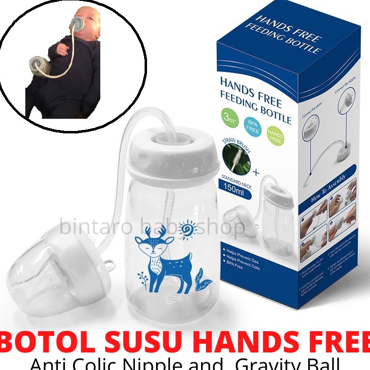 Sale.. HANDS FREE BABY FEEDING BOTTLE BOTOL SUSU BAYI HANDS FREE
