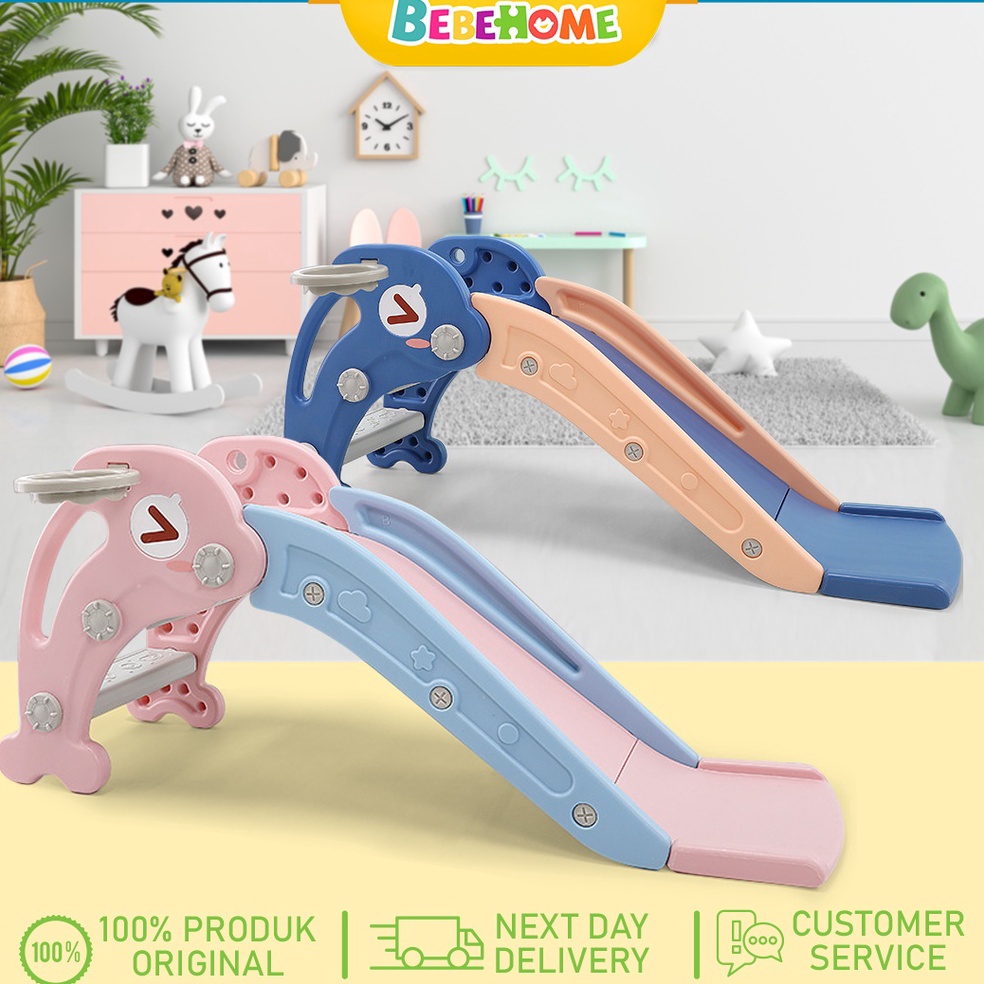 HARGA TERMURAH Bebehome Perosotan Anak Dolphin Perosotan Anak Seluncuran Anak Free Ring