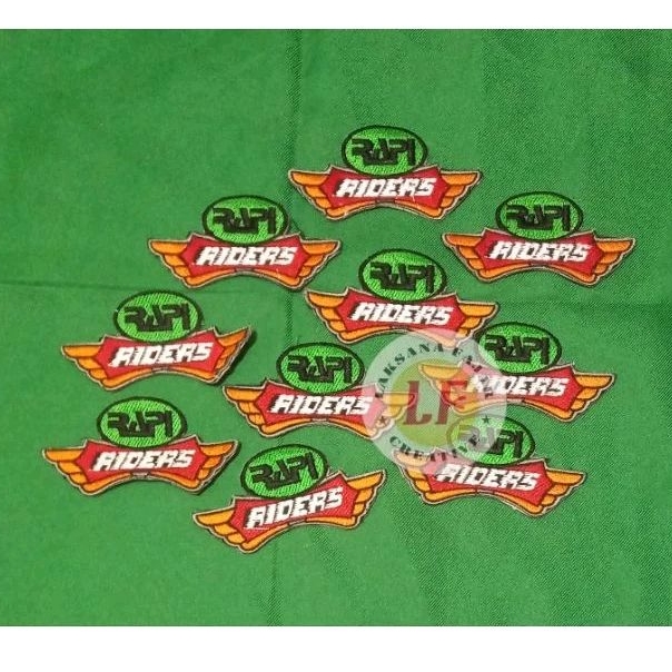 bordir logo RAPI RIDERS RAPI WINGS
