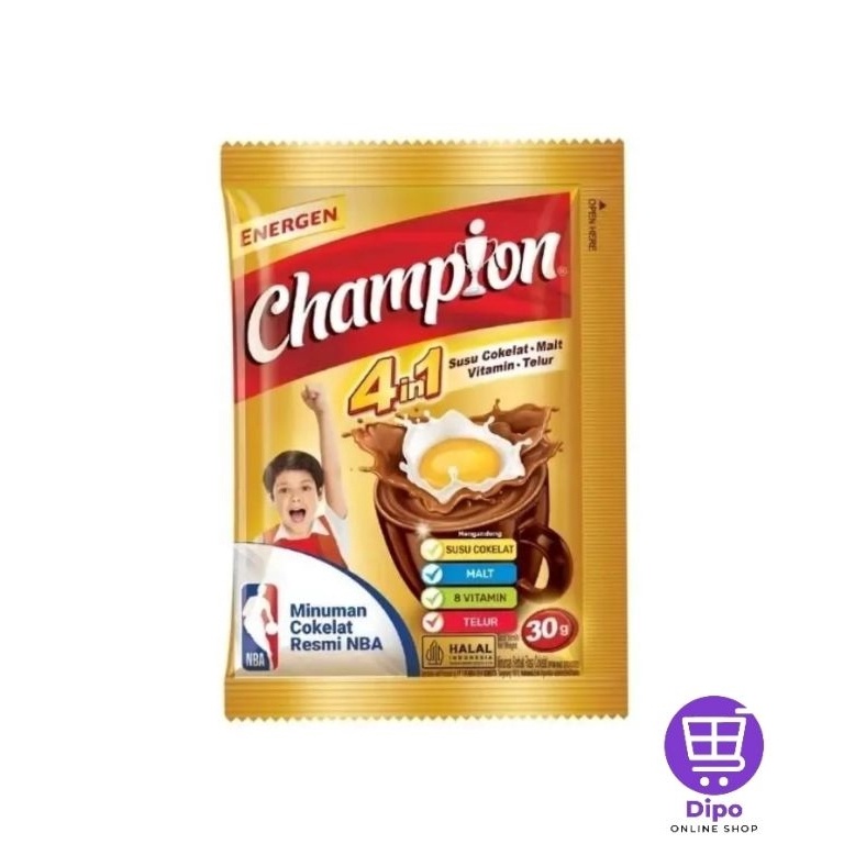 

[Produk JT77] CHAMPION Susu Cokelat Renceng isi 10 sachet 09emp