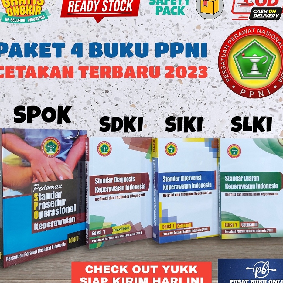 Super Hemat, Super Puas PAKET 4S BUKU PPNI SDKI SIKI SLKI SPO KEPERAWATAN NANDA NIC NOC PEDOMAN STAN