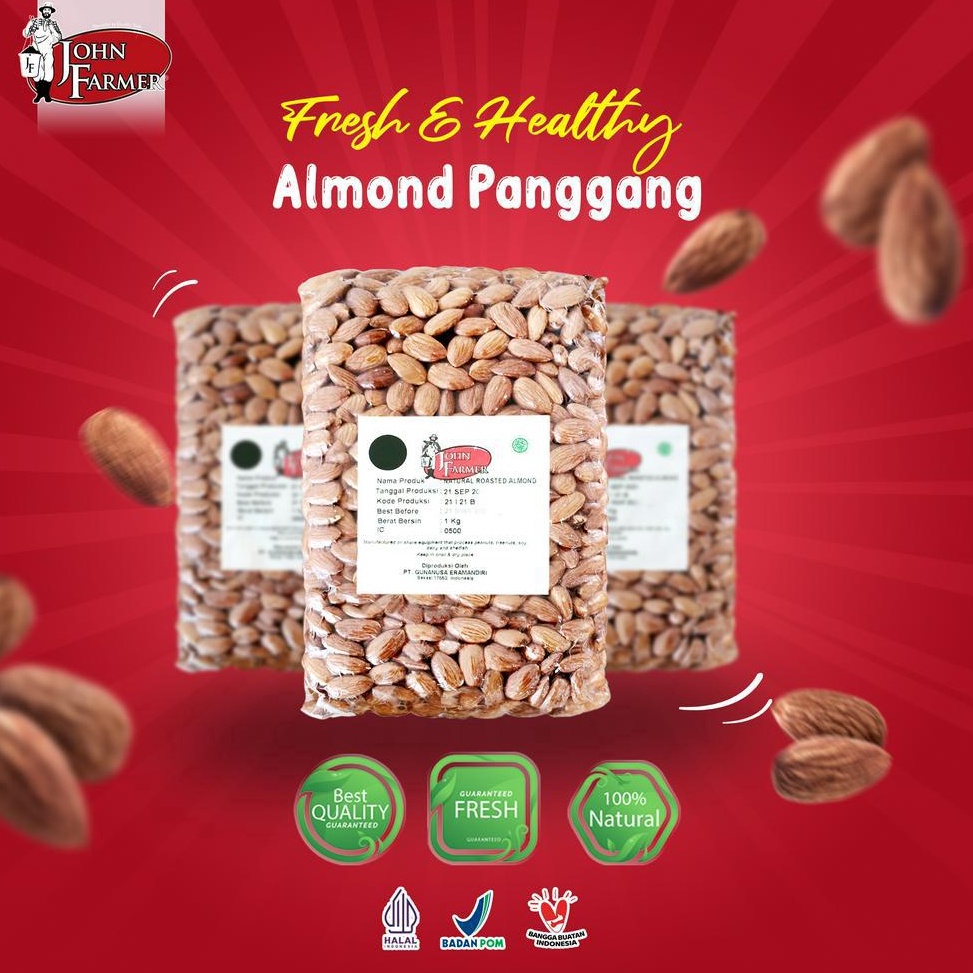 

[LIM68] Almond Panggang - John Farmer Natural Roasted Almond 1 Kg ebkz8
