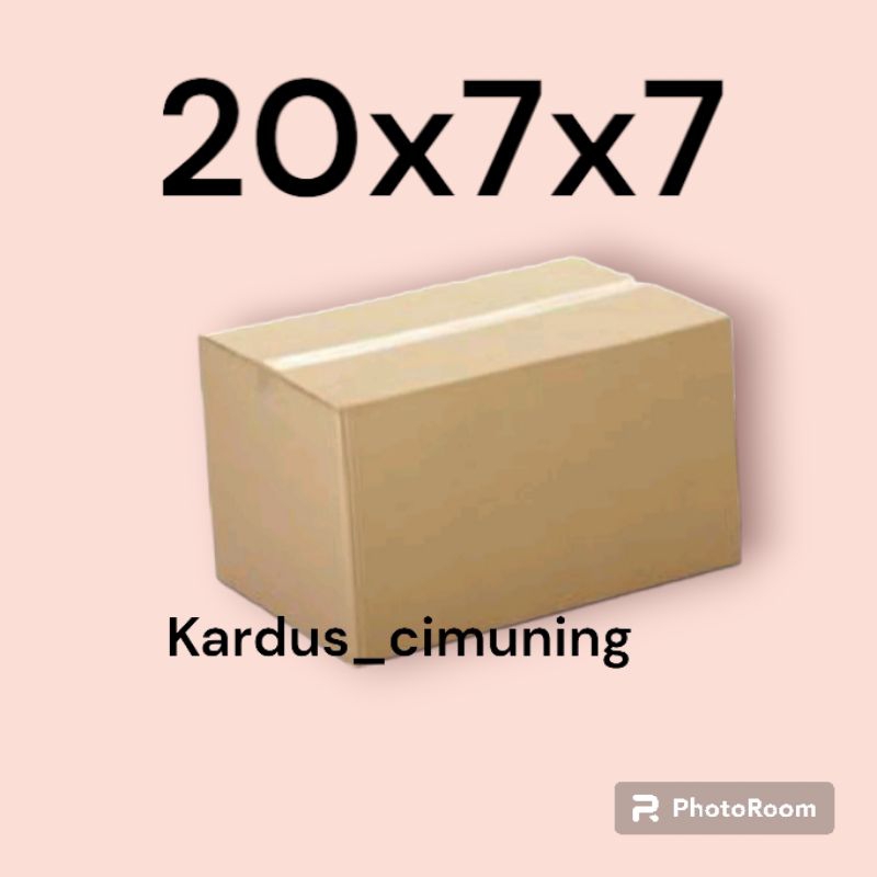 kardus box packing 20x7x7