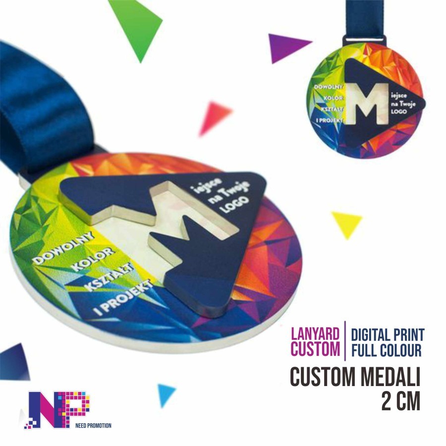 

Lanyard 2 cm Print Full Colour Plus Medali Aklirik Bentuk Karakter