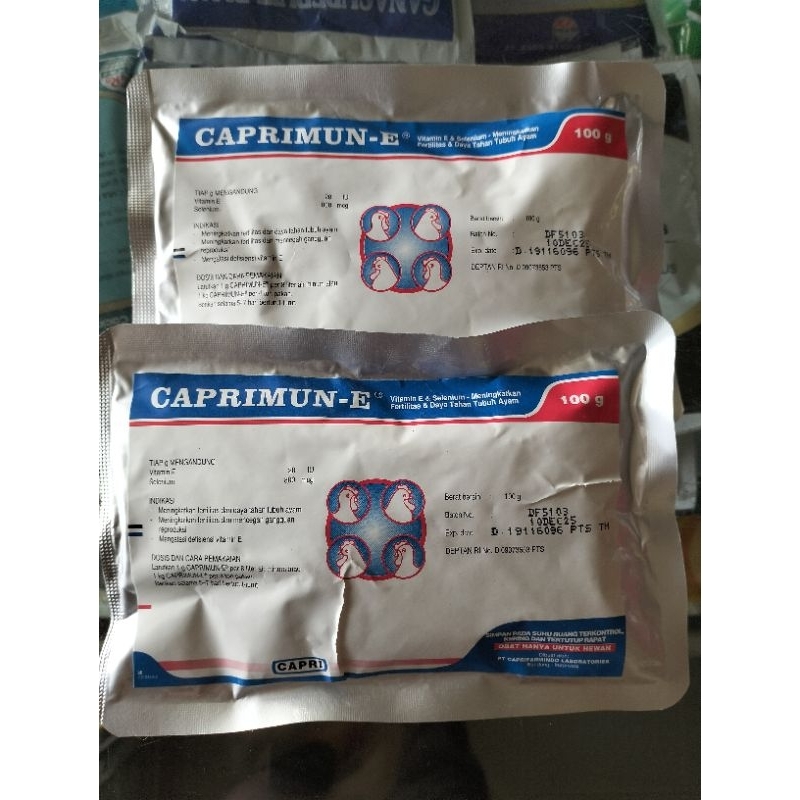 caprimun e 100gr vitamin e selenium untuk meningkatkan produki telur ayam