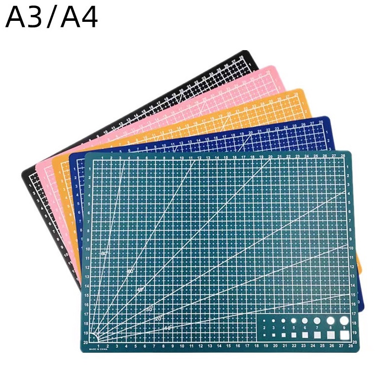 

[KODE PRODUK PGT8E9187] A3/A4 Cutting Mat/PVC Cutting Mat Cutting Mat Dua Sisi Alat DIY Cutting Board