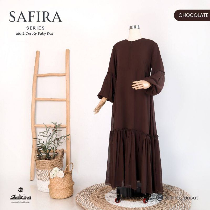 safira gamis only/ bahan ceruti baby doll