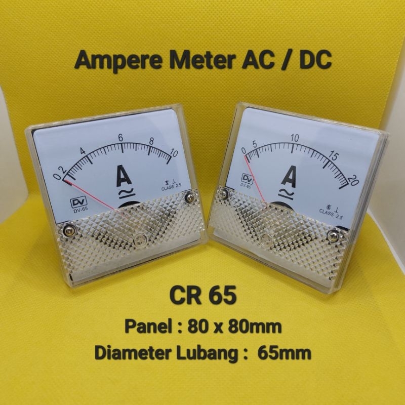 Ampere Meter DC / AC Ampere meter analog CR 65