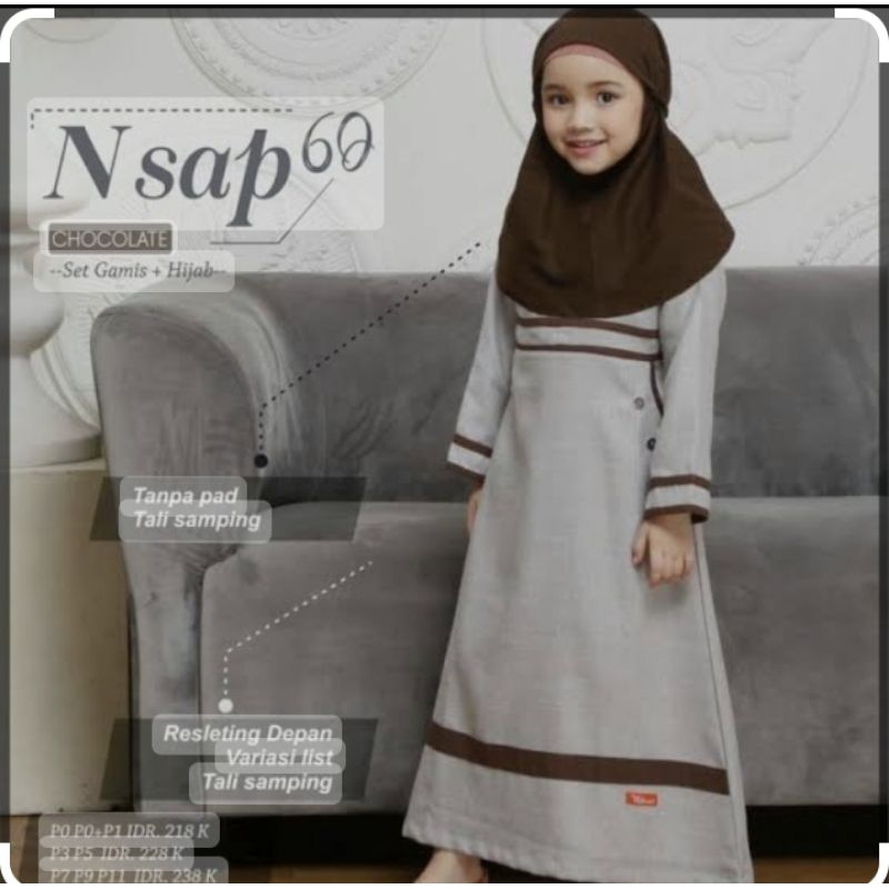gamis nibras anak perempuan
