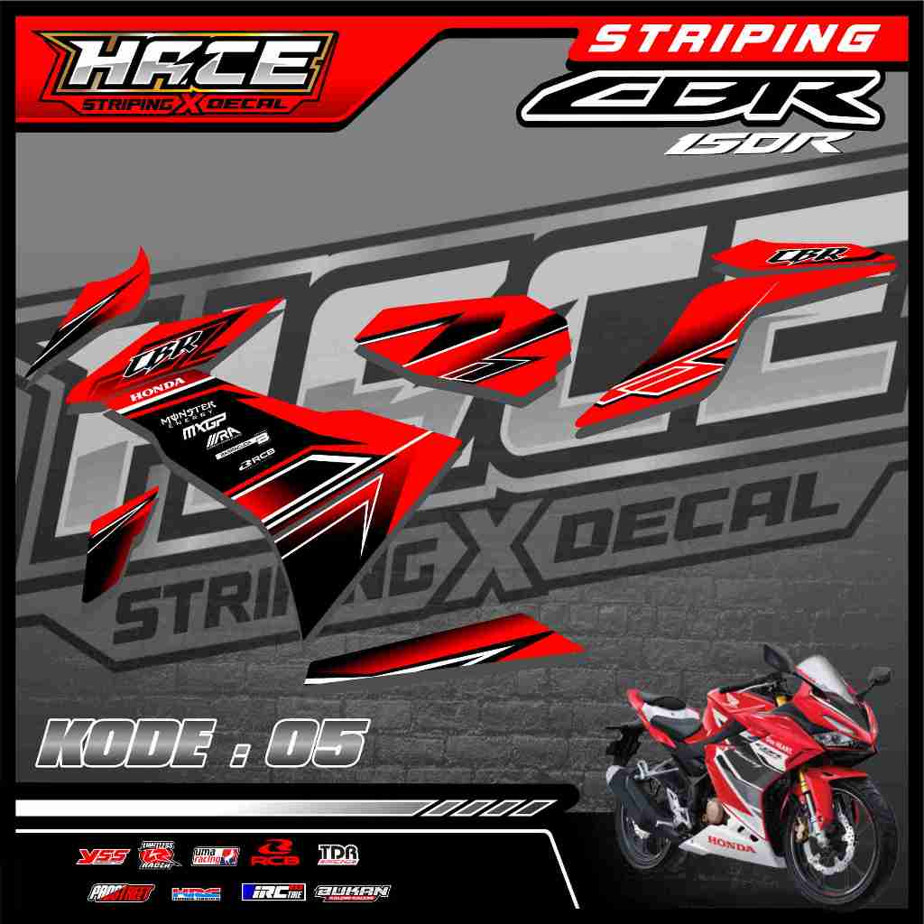 STICKER STRIPING CBR 150R FACELIFT 2023 - STRIPING CBR 150R FACELIFT 2023 PREMIUM 05