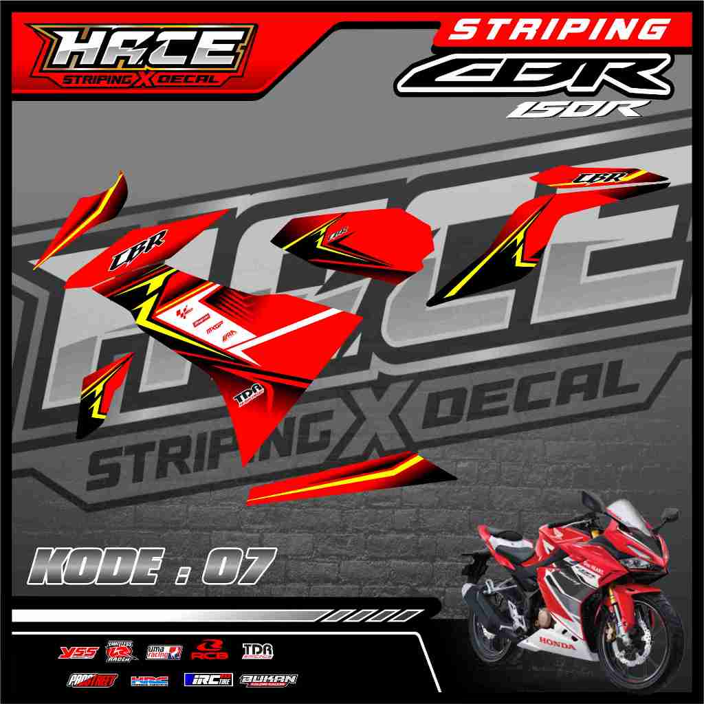 STICKER STRIPING CBR 150R FACELIFT 2023  - STRIPING CBR 150R FACELIFT 2023 PREMIUM 07