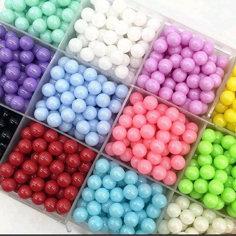 ( 1 Bungkus = 1 pon ) MUTIARA DOP 6 mm, MOTE MANIK MANIK