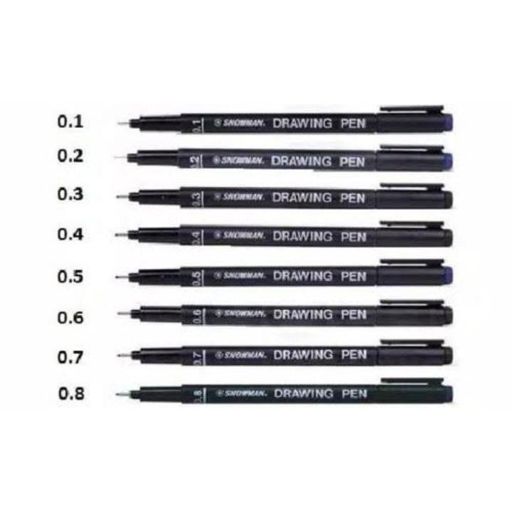 

Pulpen Snowman Drawing Pen 0.1-0.8