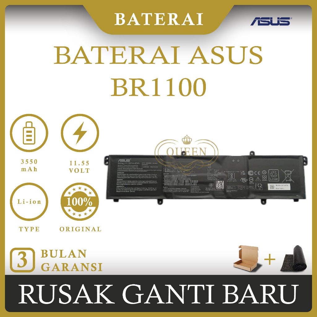 BATERAI LAPTOP ASUS BR1100 B1400 B1500 (C31N1915-B31N1915) ORIGINAL