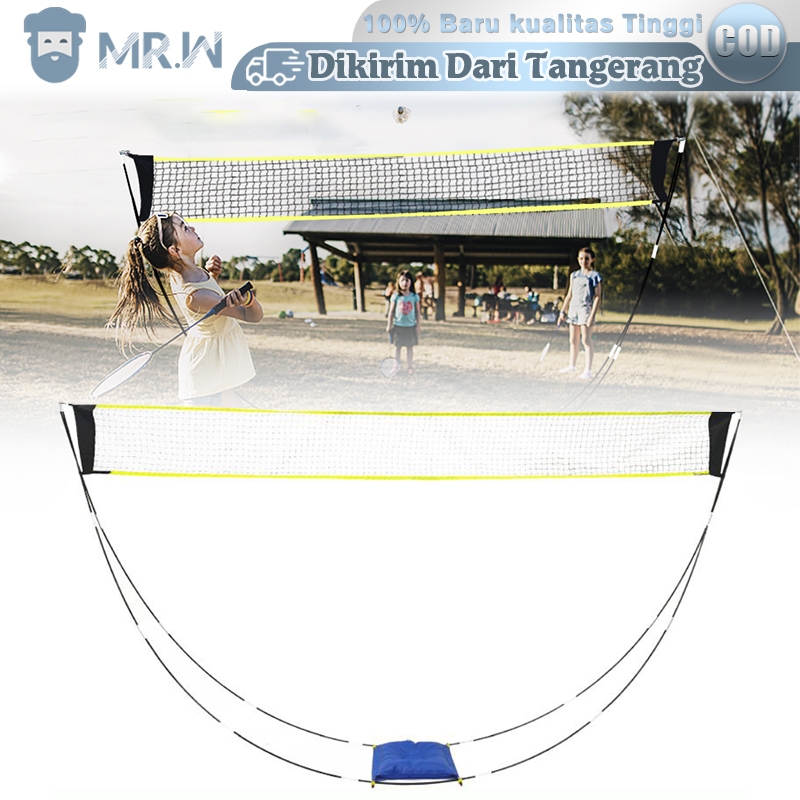 1set Easy Net Bulutangkis Portable Net Badminton Portable Badminton Net Portable
