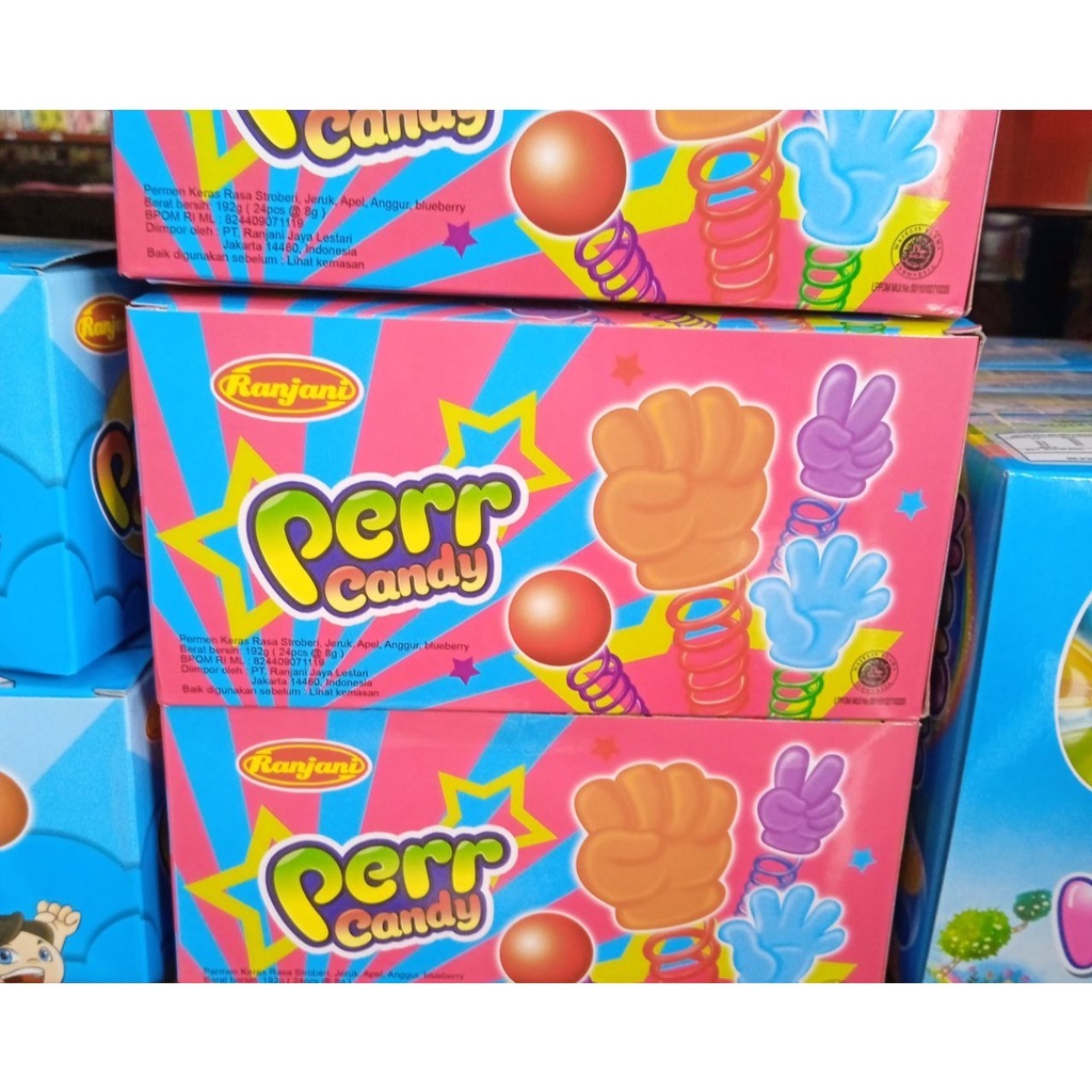 

Ranjani Perr Candy Lolipop Permen Bentuk Per / Pegas ISI 24 pcs 8gram