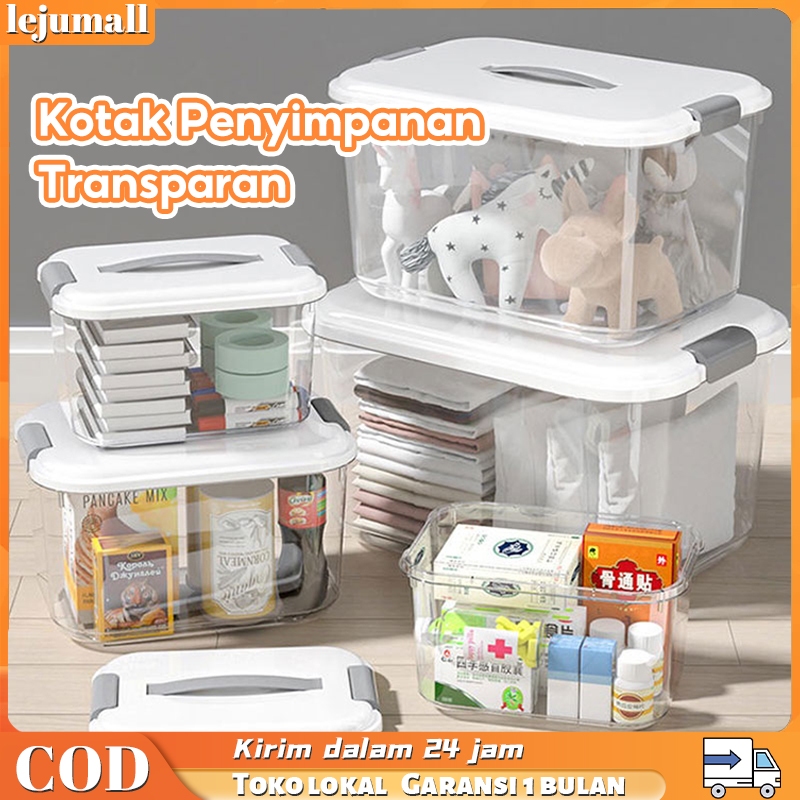 READY Lejumall Box Container Transparan Baju Mainan Storage Box Kotak Penyimpanan Kontainer Box