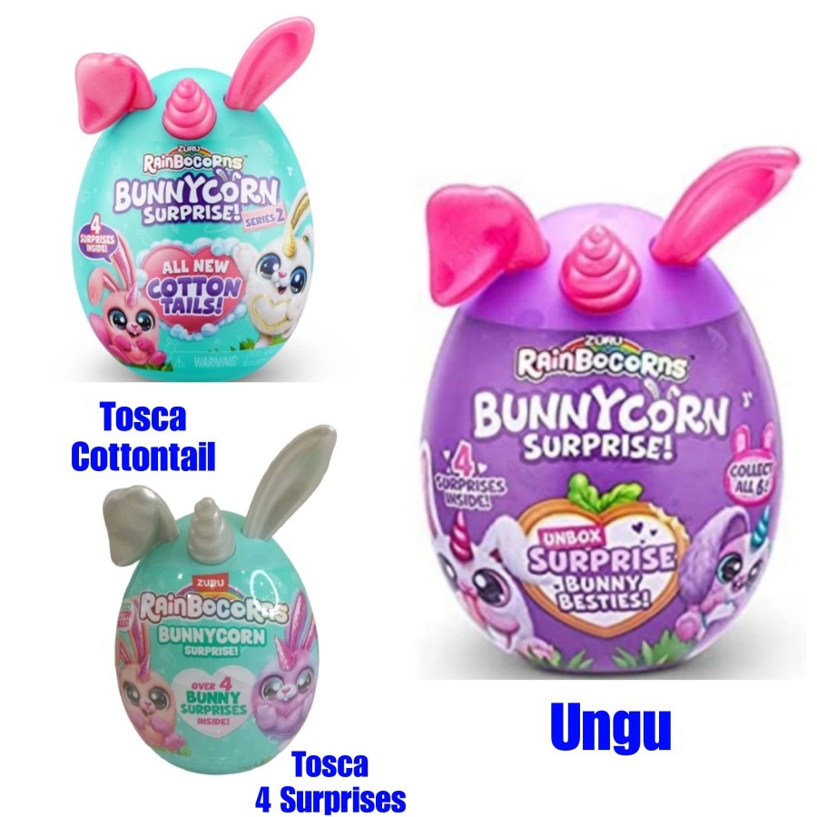 Zuru Boneka Rainbocorns Bunnycorn Kelinci Surprise Plush Dolls