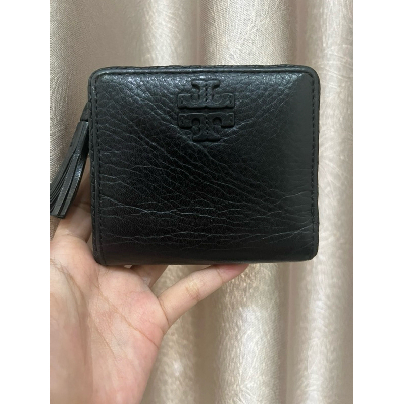 SALE  Tory Burch Taylor Mini Wallet Black