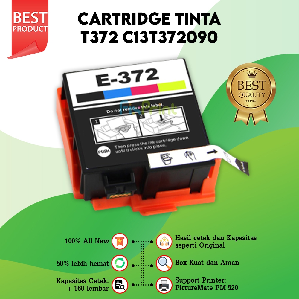 Tinta Cartridge Compatible PM520 520 Printer Epson T372 372 Kondisi Baru