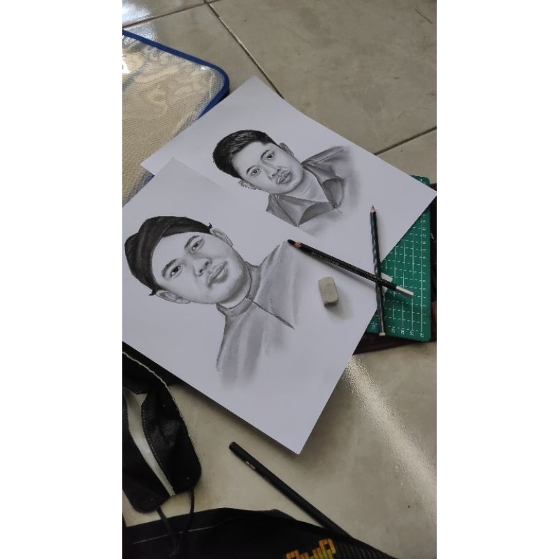 Lukisan wajah pensil