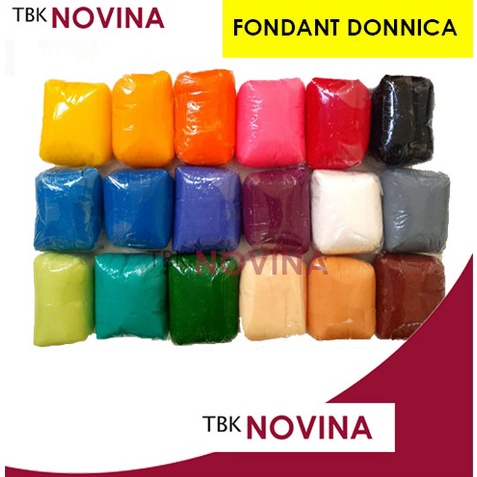 

[Produk OV81] [250 GRAM ] FONDANT DONNICA / FONDAN WARNA DONNICA 250GR t0ljk