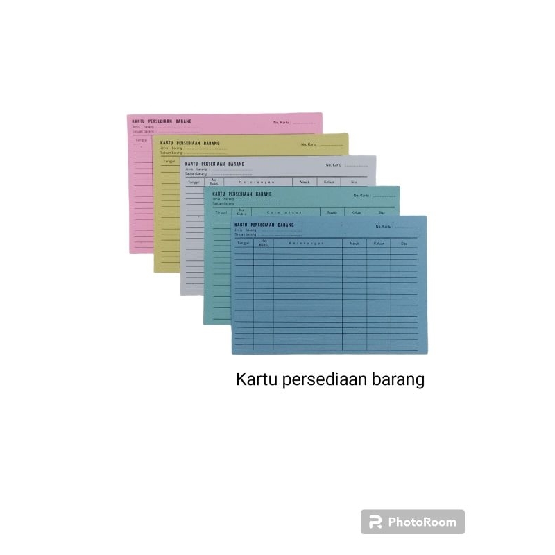 

kartu stok barang isi 100 lembar ** BRK