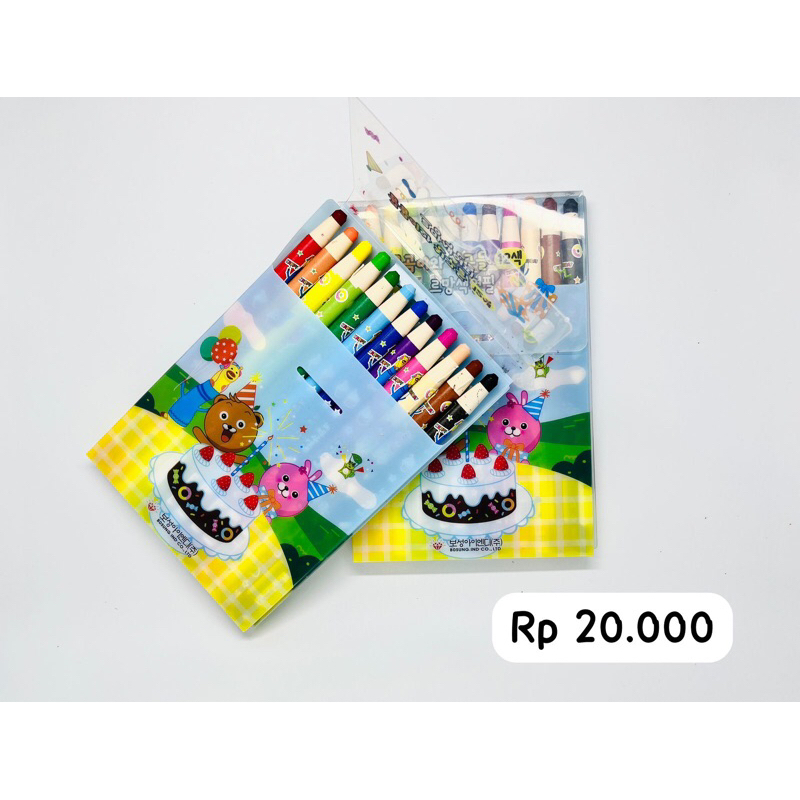 

paper wrapped color pencil jumbo size 12 warna