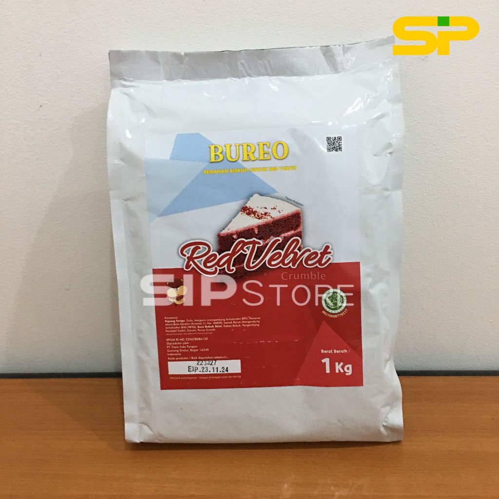 

BUREO RED VELVET Crumble @1kg / Bureo Bubuk Crumble Red Velvet 1kg