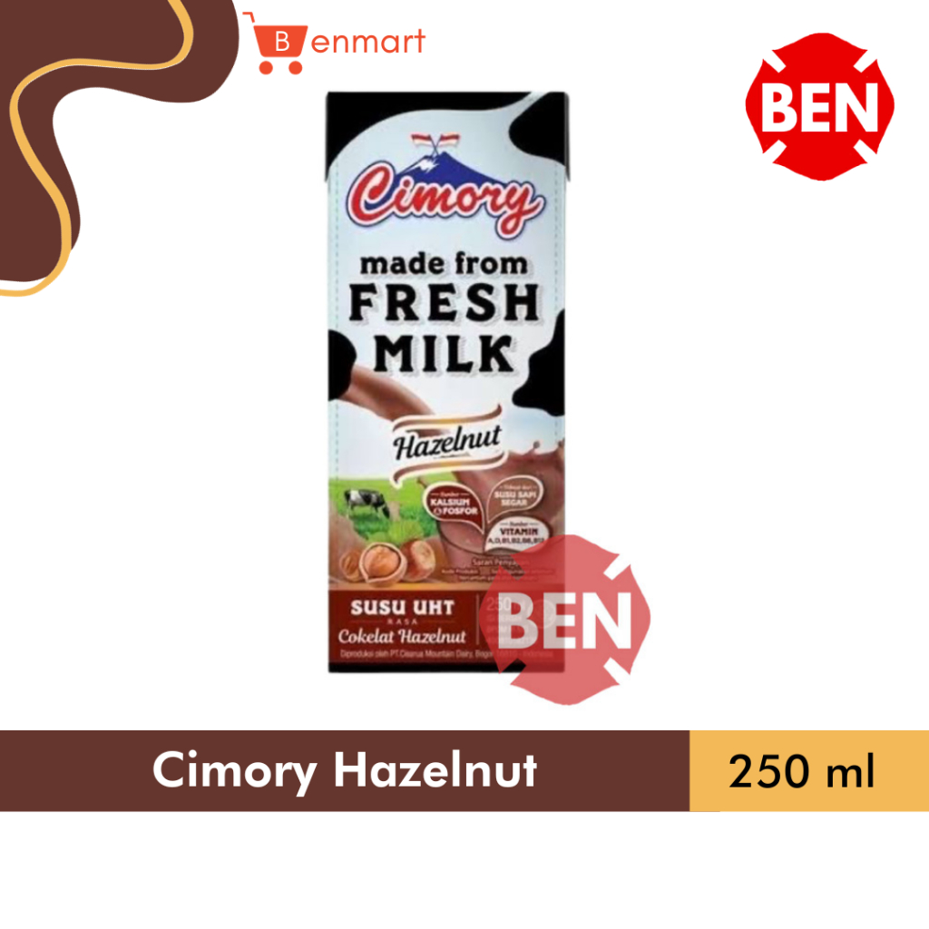 

Cimory Susu UHT COKELAT HAZELNUT 250ml Chocolate Coklat Fresh Milk Dus