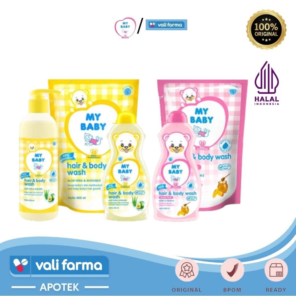 MY BABY - Hair & Body Wash | Shampoo dan Sabun Mandi Bayi my baby