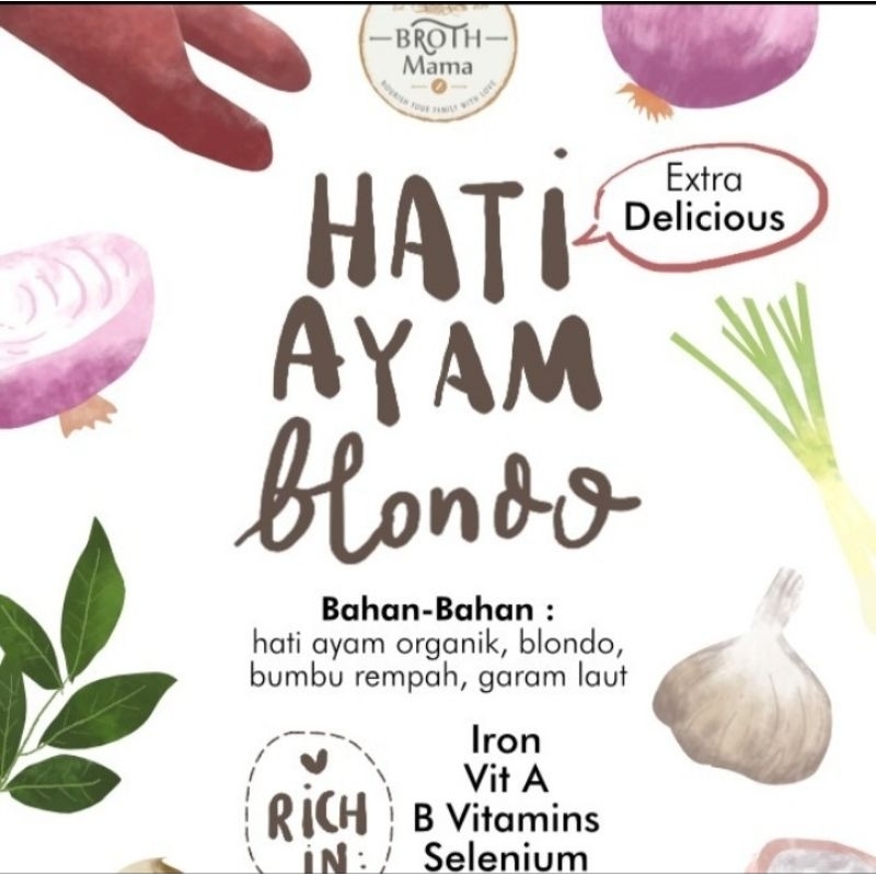 

HATI AYAM BLONDO - BROTHMAMA 200G