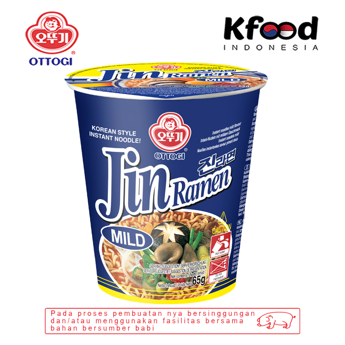 

Kfoodind - Ottogi Jin Ramen Mild Cup 65g