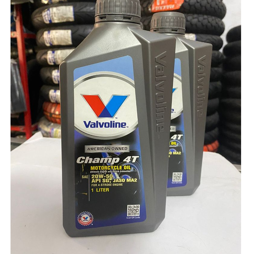 Oli Valvoline Champ 4T AMERICAN 20w50 API SG - JASO MA2 1L Manual