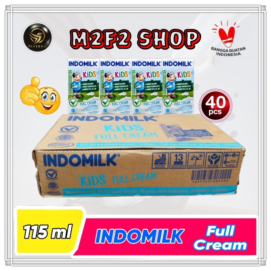 

Susu Indomilk Kids Kotak UHT Full Cream - 115 ml (Kemasan Karton)