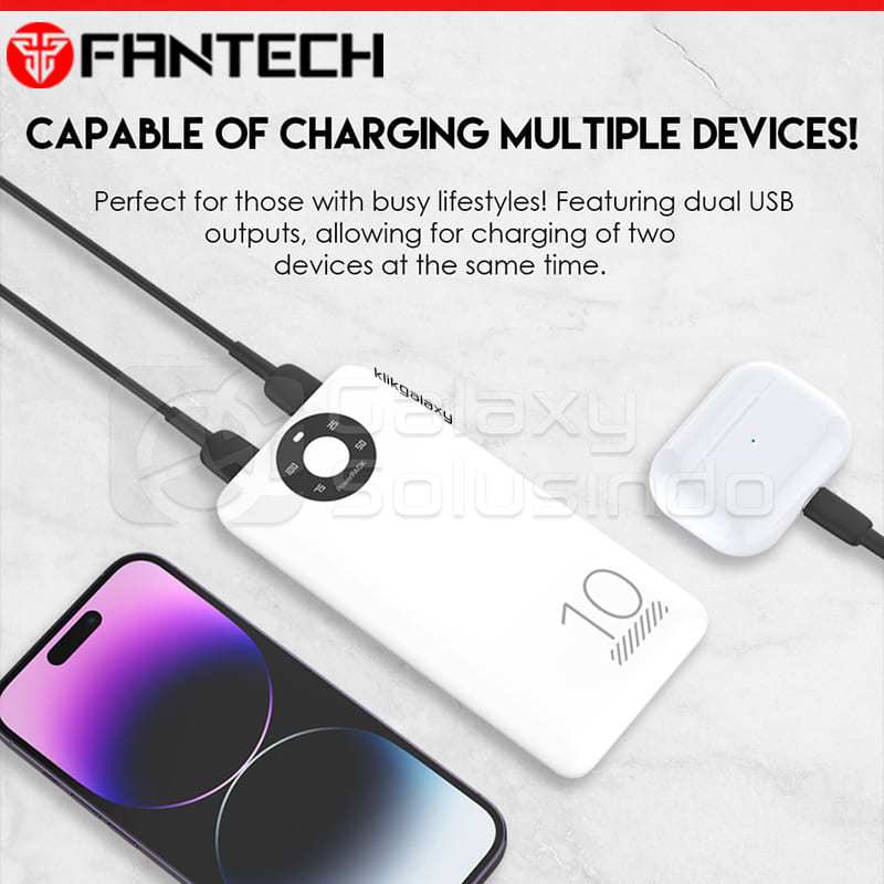 FANTECH S1 PowerPack 10.000mAh Dual Input USB Micro Type-C Powerbank