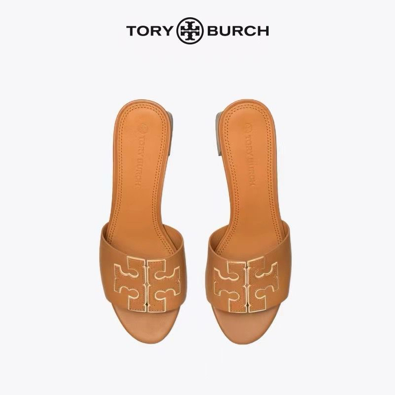 [ORIGINAL 100%] Tory Burch Ines Sandal Heels - Brown