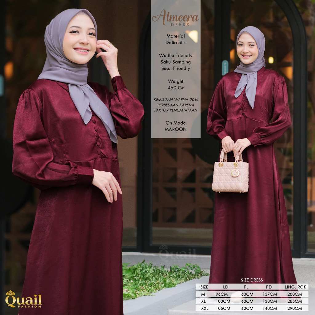 Quail Hijab - ALMEERA EXSCLUSIVE DRESS ORI QUAIL