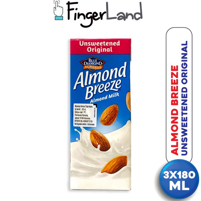 

[✾X48@] ALMOND BREEZE Almond Milk Unsweetened 180 ml Susu Unsweetened 3 PCS GOGO Order